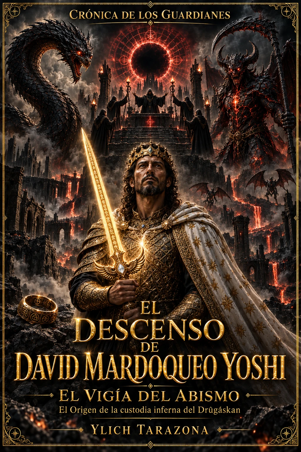 Portada oficial de El Descenso de David Mardoqueo Yoshi