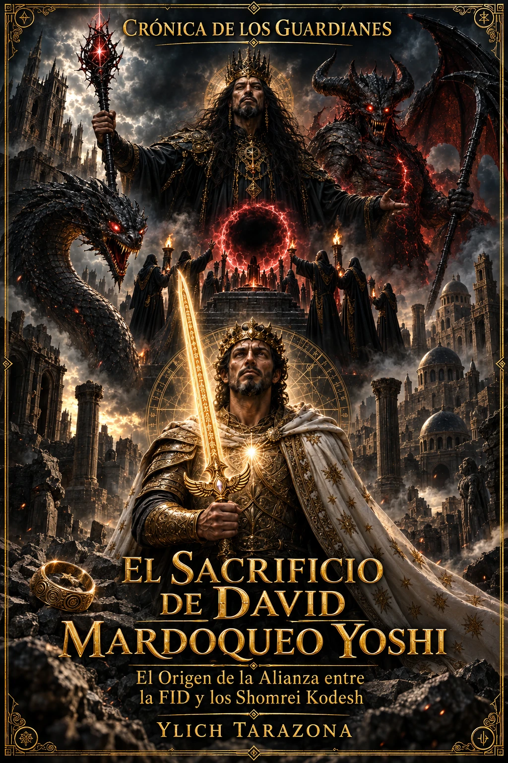 Portada oficial de El Sacrificio de David Mardoqueo Yoshi