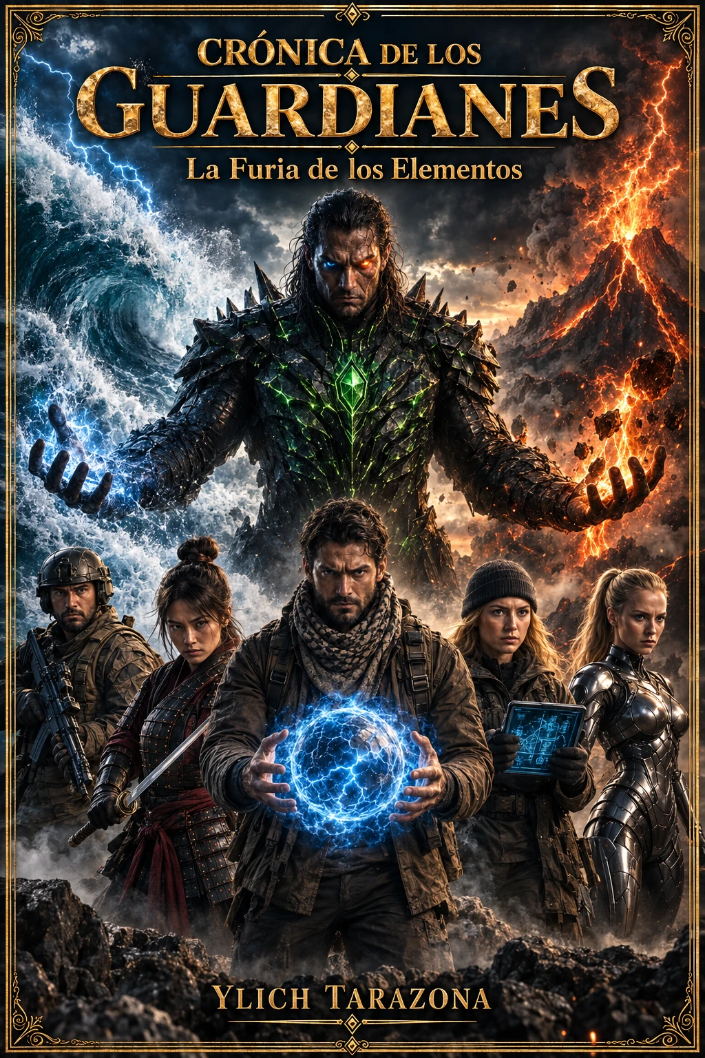 Portada oficial de Crónica de los Guardianes: La Furia de los Elementos