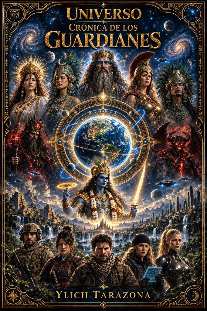 Póster Principal del Universo Crónica de los Guardianes — Ylich Tarazona
